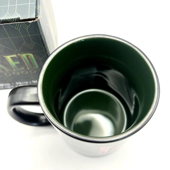 WICKED FOR GOOD Ceramic Mug 14 oz Keychain Bundle Universal Studios Promotional - Picture 6 of 9